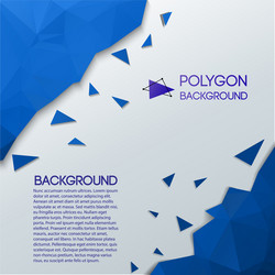 abstract background with triangular chips vector image