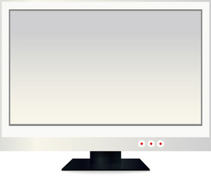 Frame of tv empty led monitor computer vector