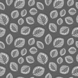 Square seamless pattern leaf background vector