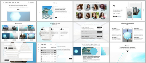 presentation design templates multipurpose vector image