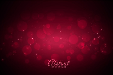 red bokeh background with sparkles vector image
