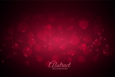 Red bokeh background with sparkles vector