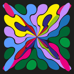 abstract colorful shapes geometric pattern design vector image