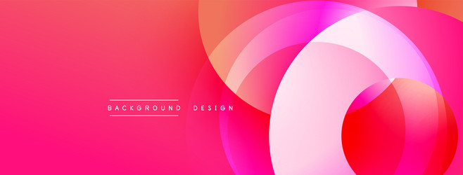 abstract pink design features overlapping circles vector image