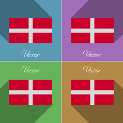 Flags military order malta set of colors flat vector