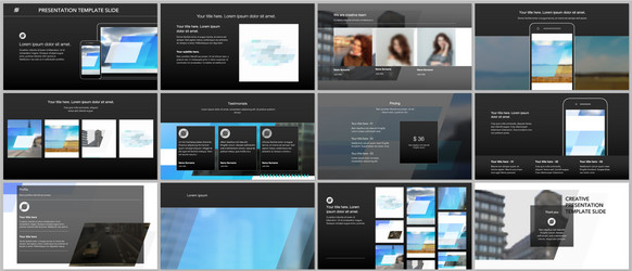 presentation design templates multipurpose vector image