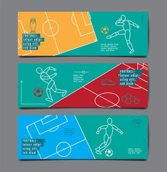 Football tournament sport layout design soccer vector