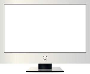 frame of tv empty led monitor computer vector image