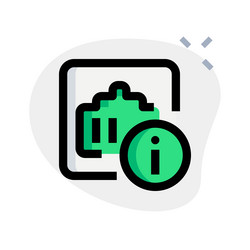 guidelines and information for ethernet port vector image