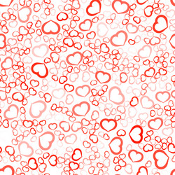 Red heart random seamless pattern vector