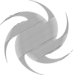 spiral swirl twirl design element with sketchy vector image