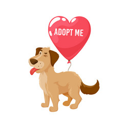 Adopt Me Cute Dog Sign Stock Vector (Royalty Free) 71763850