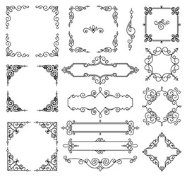 Elegant Linear Frame with Copy Space vector image