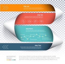 Infographics template vector