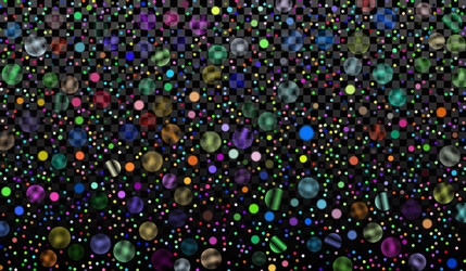 image with bokeh effect on transparent vector image