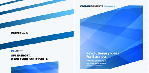 set of abstract design elements for graphic vector image