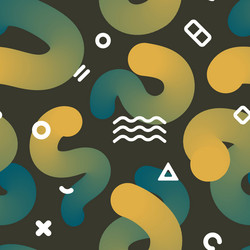 seamless endless pattern with fluid colorful vector image