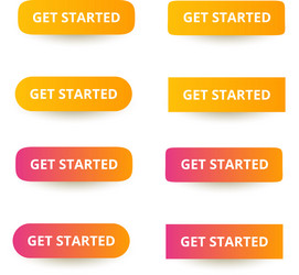click here button with arrow pointer clicking icon vector image