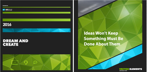 set of abstract design elements for graphic vector image