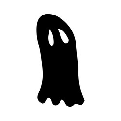 ghost on a white background graphics hand vector image