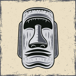 Illustration of Moai in Easter Island Graphic by rkawashima33