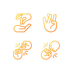 Using gestures for communication pixel perfect vector