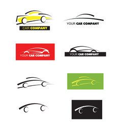 car logo icon set vector