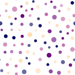 seamless pattern with random colorful dots vector image