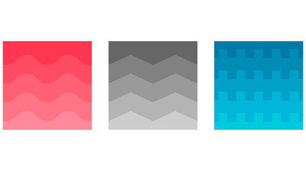 set of wave abstract background curve layout vector image