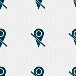 Map pointer icon sign seamless abstract background vector