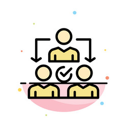 assignment delegate delegating distribution vector image