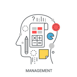 Time management flat Royalty Free Vector Image