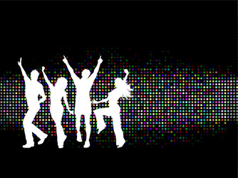 People dancing Royalty Free Vector Image - VectorStock