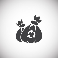 garbage related icon on background for graphic vector image