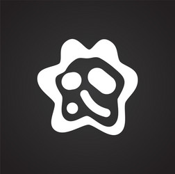 microbe icon on background for graphic and web vector image