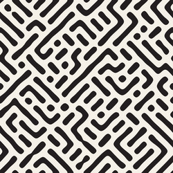 seamless pattern repeating geometric elements vector image