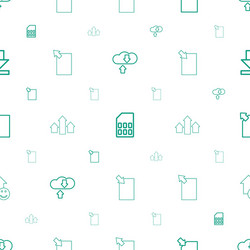 upload icons pattern seamless white background vector