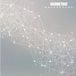 geometric abstract background with connected line vector