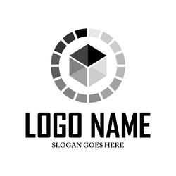 Loading icon red logo symbol element Royalty Free Vector