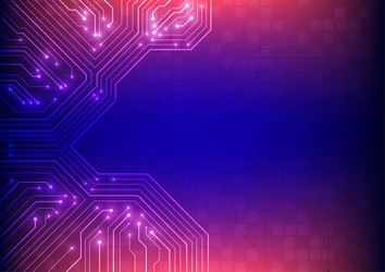 abstract background with technology circuit board vector image
