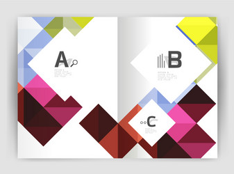 square minimalistic abstract background vector image