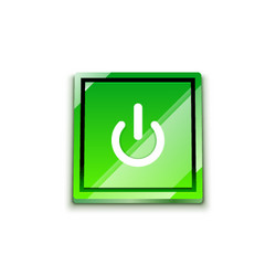 start power button ui icon design on off symbol vector image