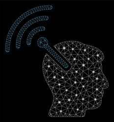 flare mesh network radio neural interface vector image