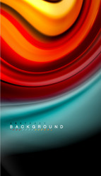 Fluid Color Wave Background vector image