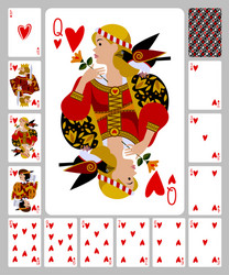 Set of playing cards vector: Ten, Jack, Queen, King, Ace Stock Vector by  ©rlmf.net 92459204