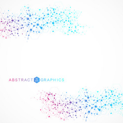structure molecule and communication dna atom vector image