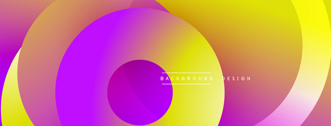 abstract vibrant circles overlap creating dynamic vector image