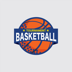 basketball tournament logo vector