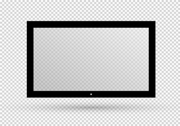 Frame of tv empty led monitor computer vector