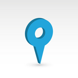 map pointer - 3d object vector image